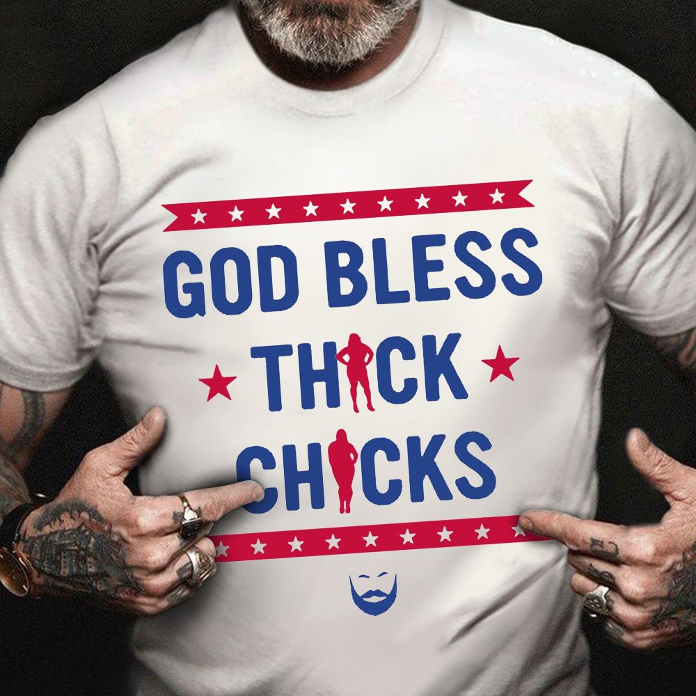 ginger billy god bless thick chicks t shirt