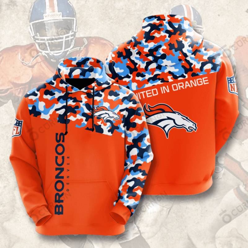 Denver Broncos 3D Hoodie