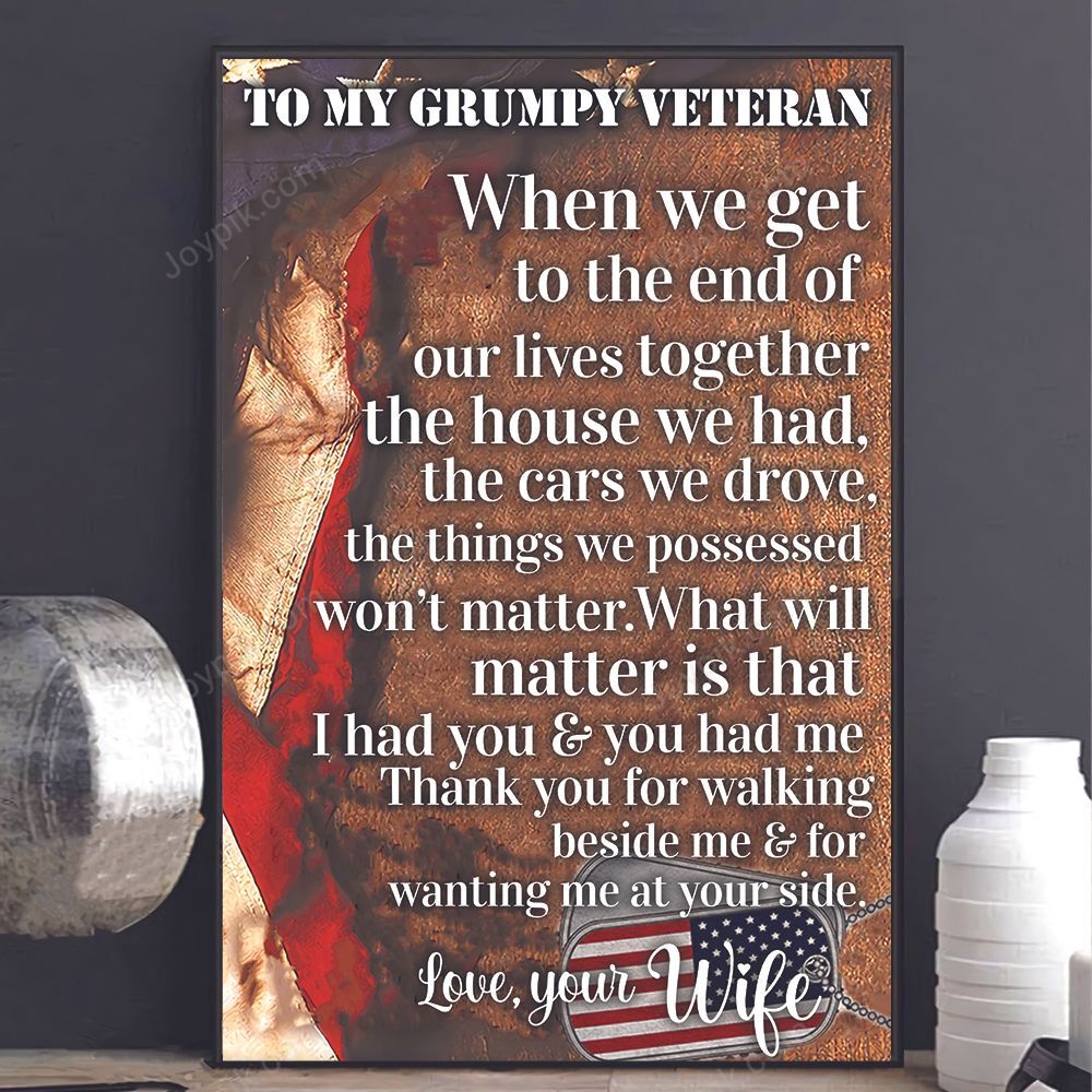 To My Grumpy Veteran Poster