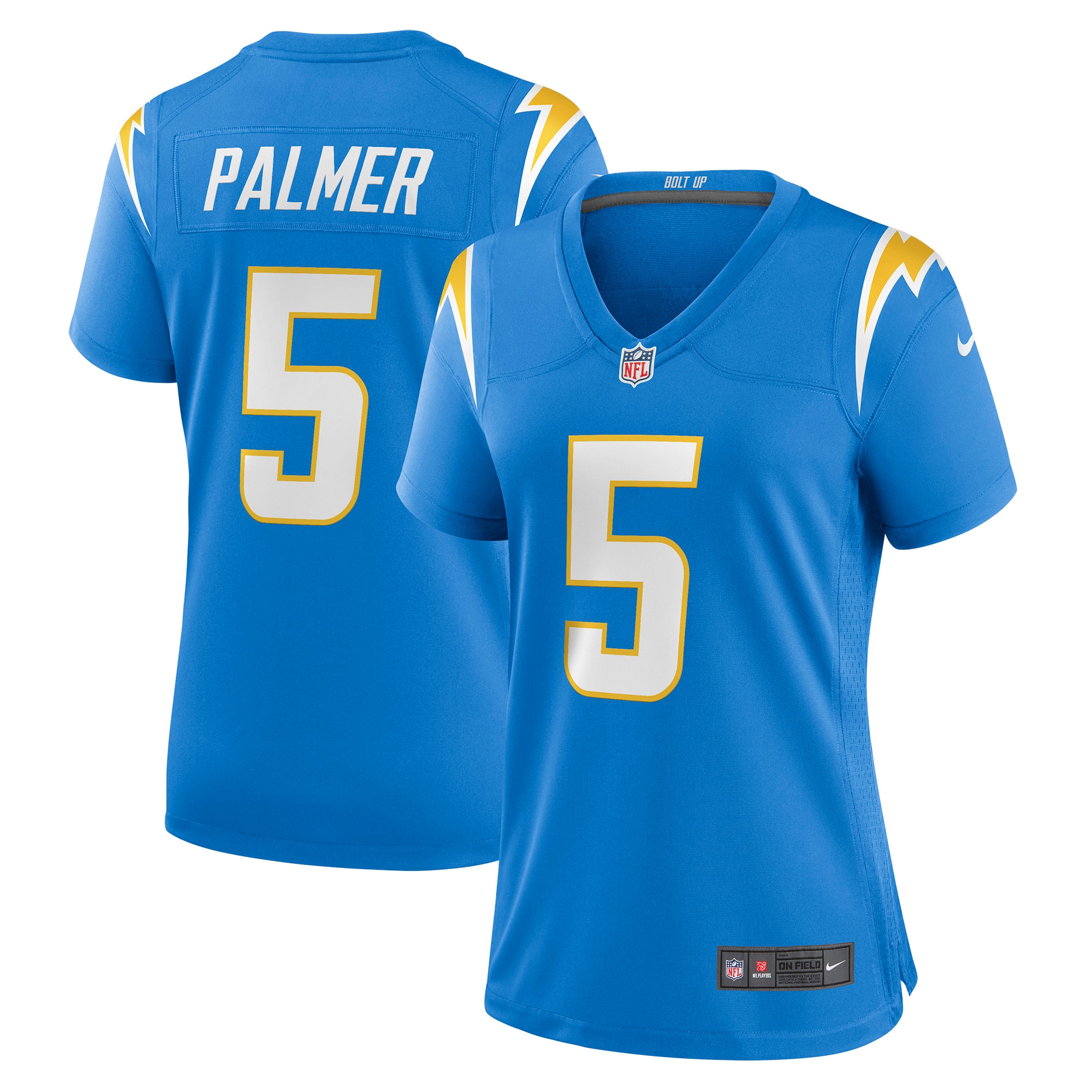 Joshua Palmer Los Angeles Chargers Women's Game Player Jersey – Powder Blue