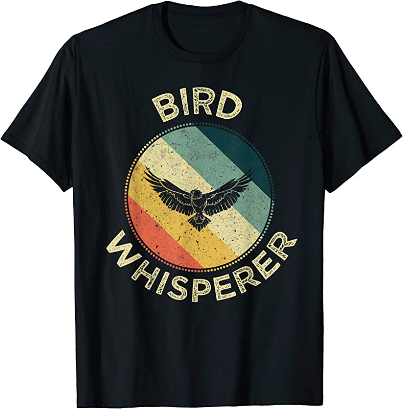 Bird Whisperer Retro Vintage Zoologist Birds Lover Gift T-Shirt