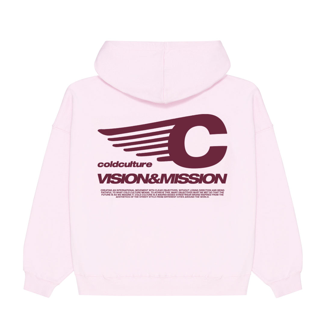 Vision&Mission Hoodie Pink