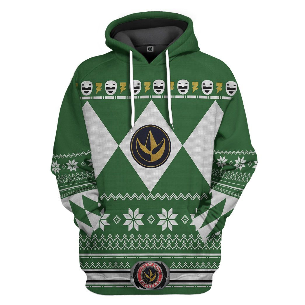 3D Green Power Ranger Custom Tshirt Hoodie Apparel
