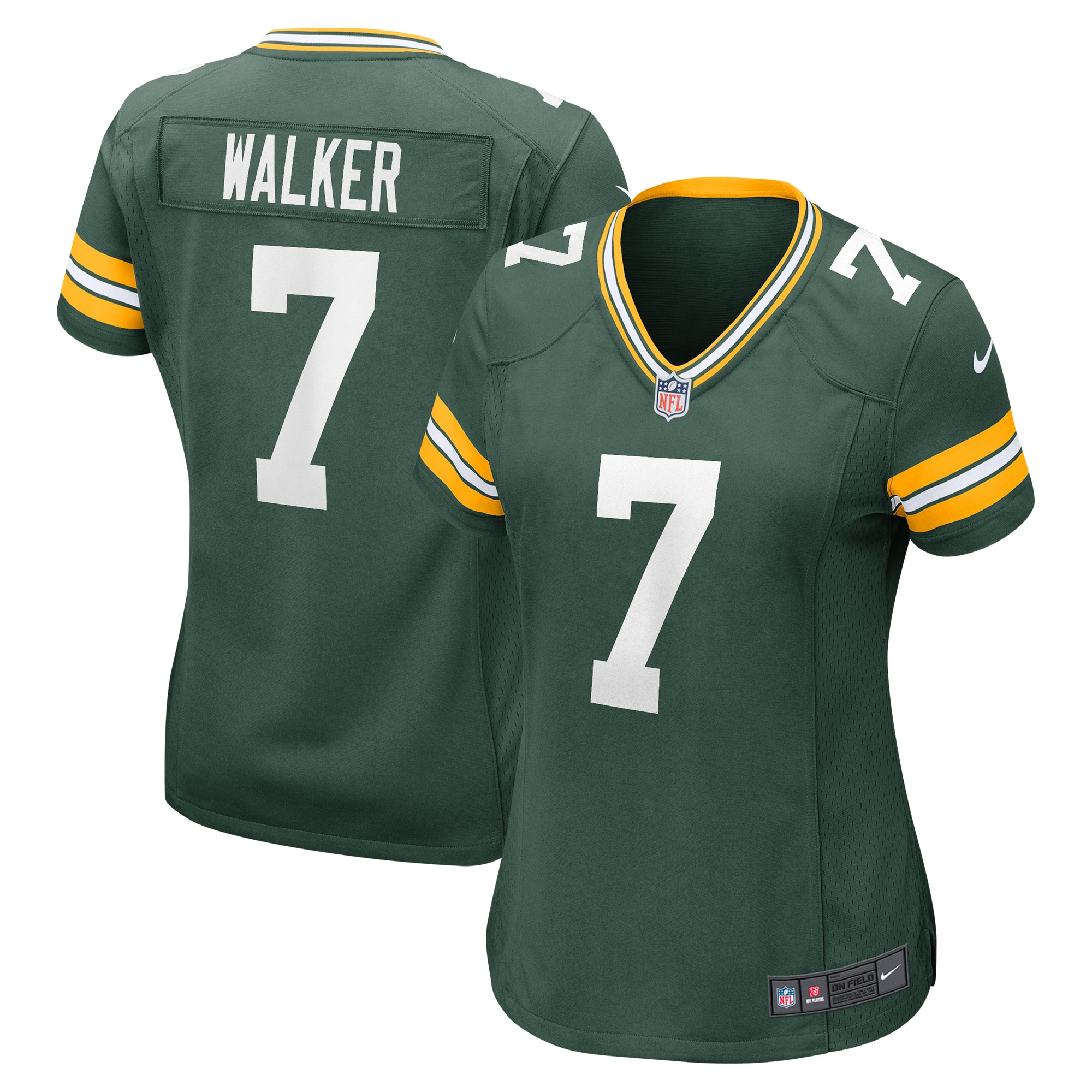 Quay Walker Green Bay Packers Women's Player Game Jersey – Green