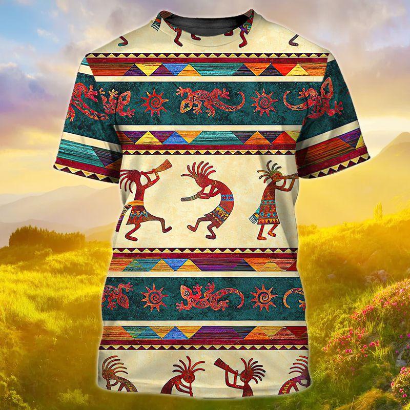 Premium Native Indian American Culture 3D Tshirt