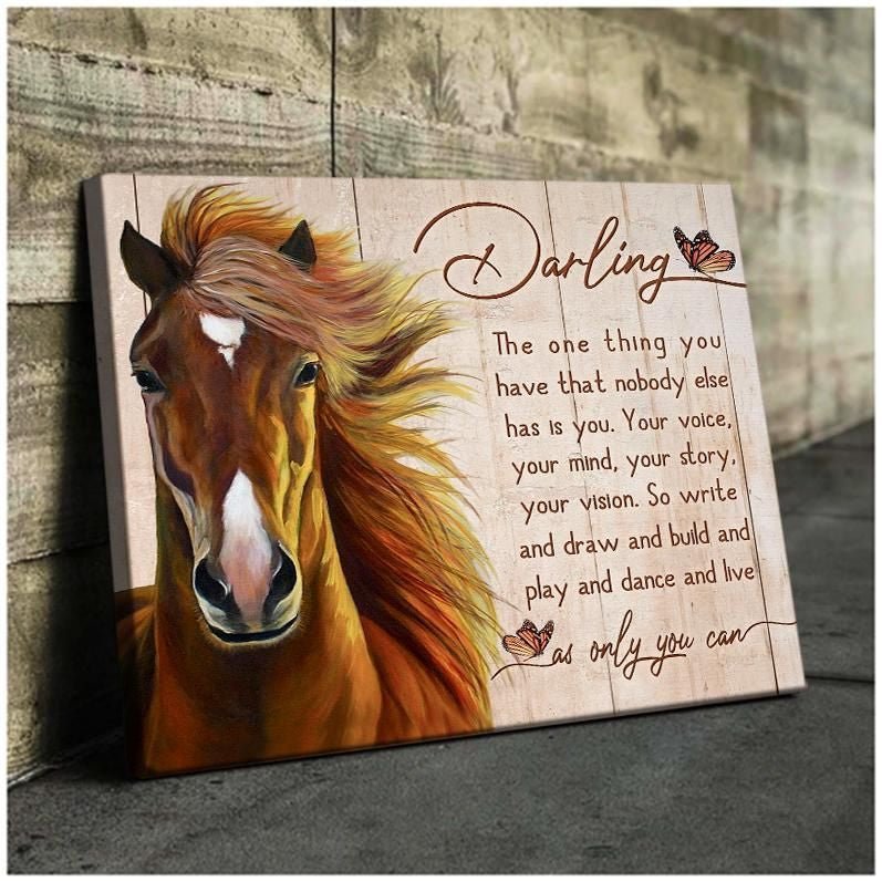 Canvas – Horse – Darling Gift For Family, Wall Art Decor, Canvas Print, Home Decor