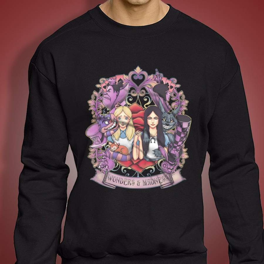 Alice In Wonderland Wonders And Madnes Men’S Sweatshirt