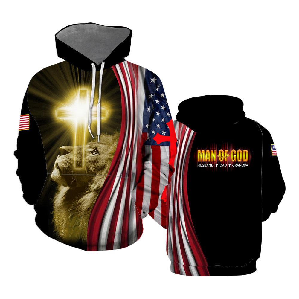 Us Marine Lion Man Of God All Over Print | For Men & Women | Hp2237