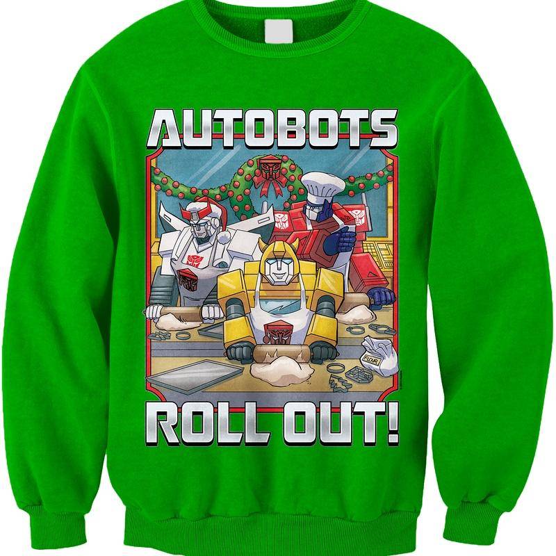 Autobots Roll Out Transformers Faux Ugly Christmas Sweater