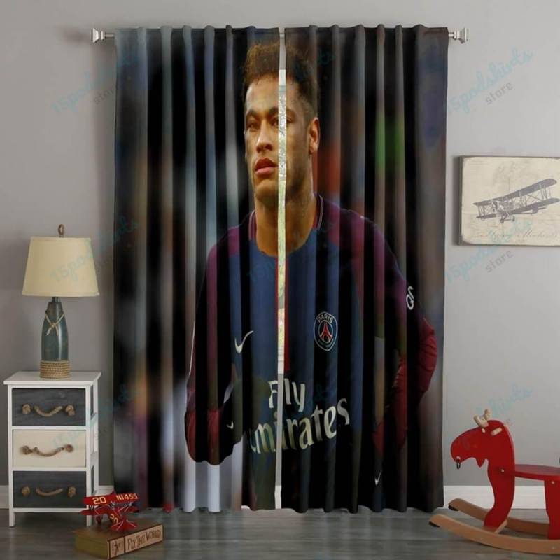 3D Printed Neymar Style Custom Living Room Curtains