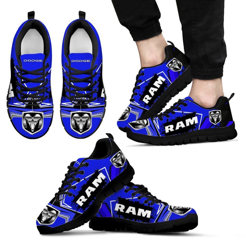 3D Printed Dodge Ram LPH Sneakers Ver 3 For Men & Women (Blue)