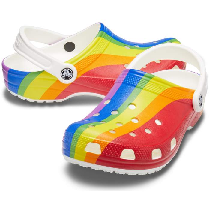 Clogs Classic Rainbow, Multi Color, Slip On Shoes, Lightweight, Slip Resistant, Comfort