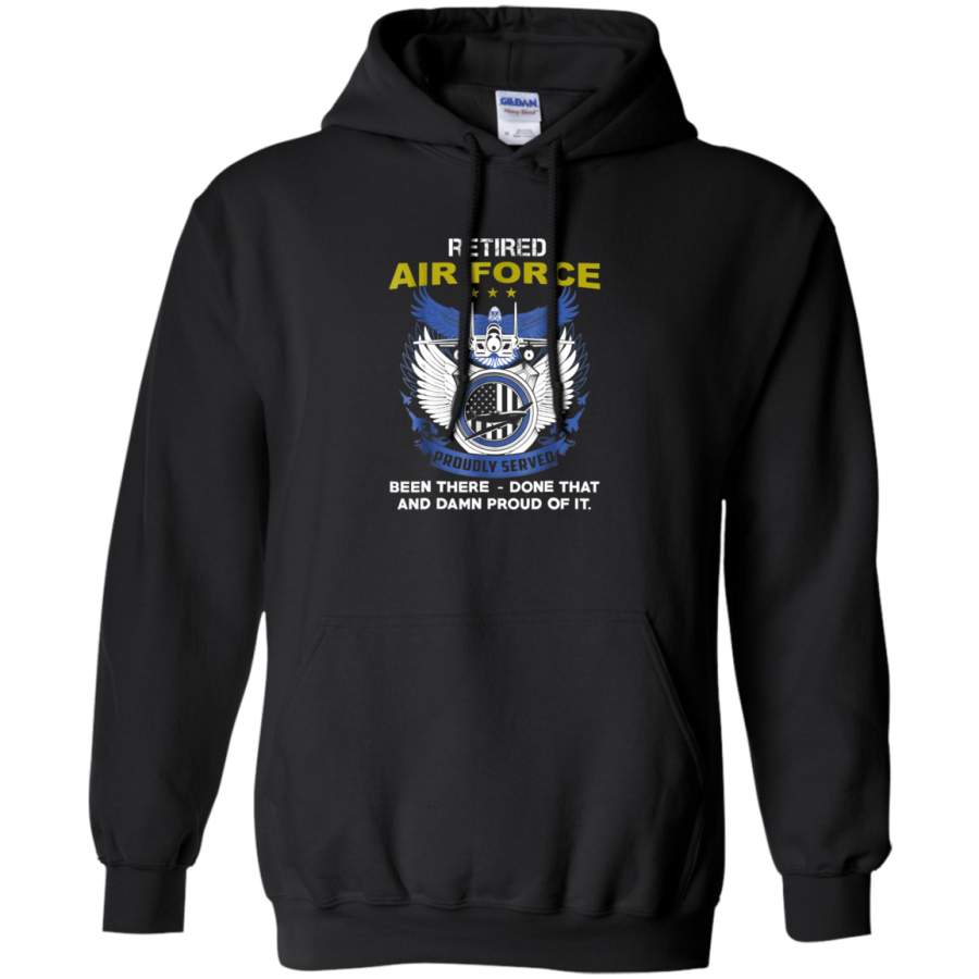 AGR Retired Air Force Proudly Served Hoodie