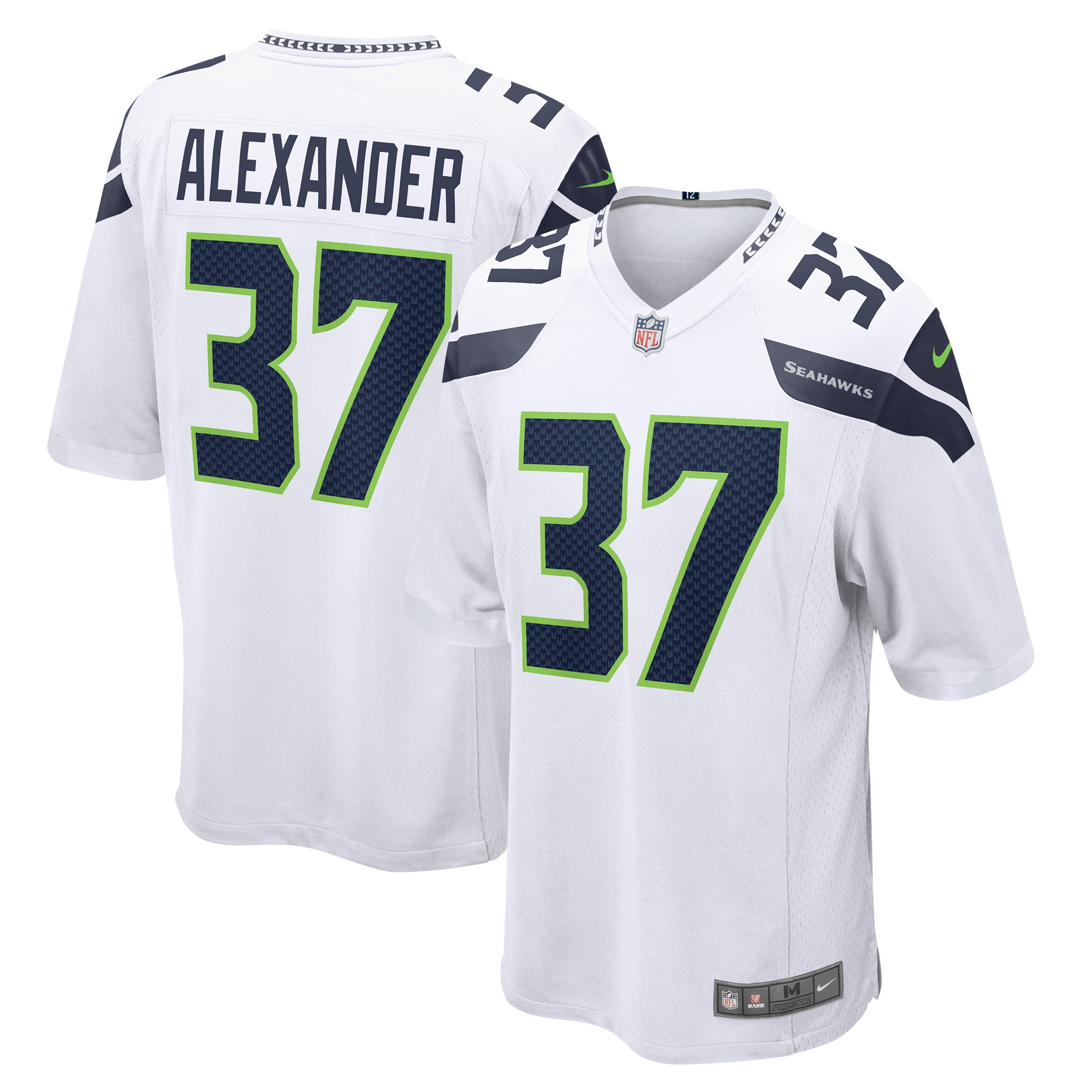 Shaun Alexander Seattle Seahawks Retired Player Game Jersey – White