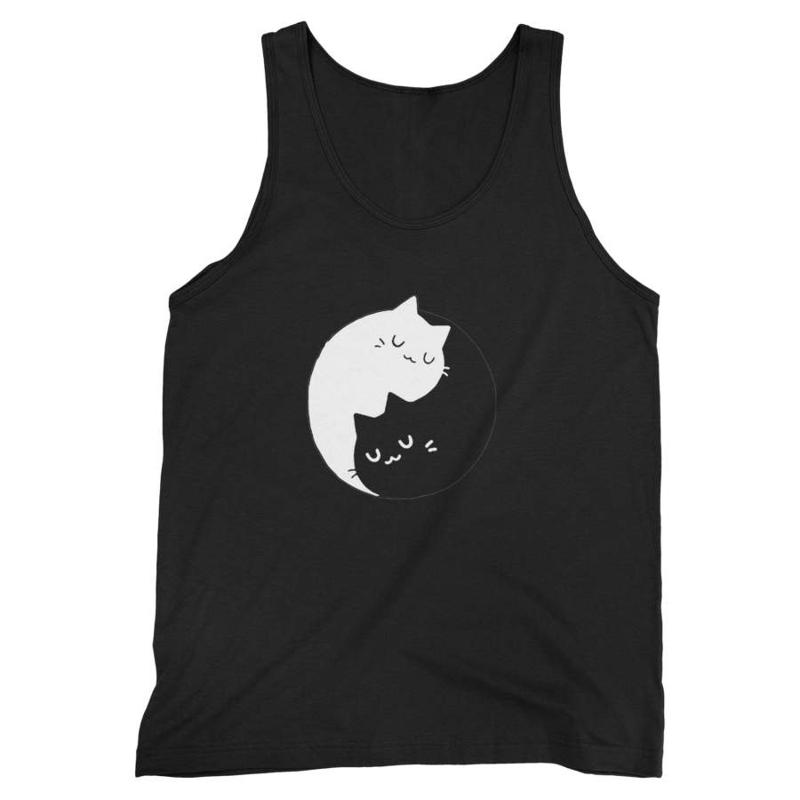 Yin Yang Cats Kittens Man’s Tank Top Mens