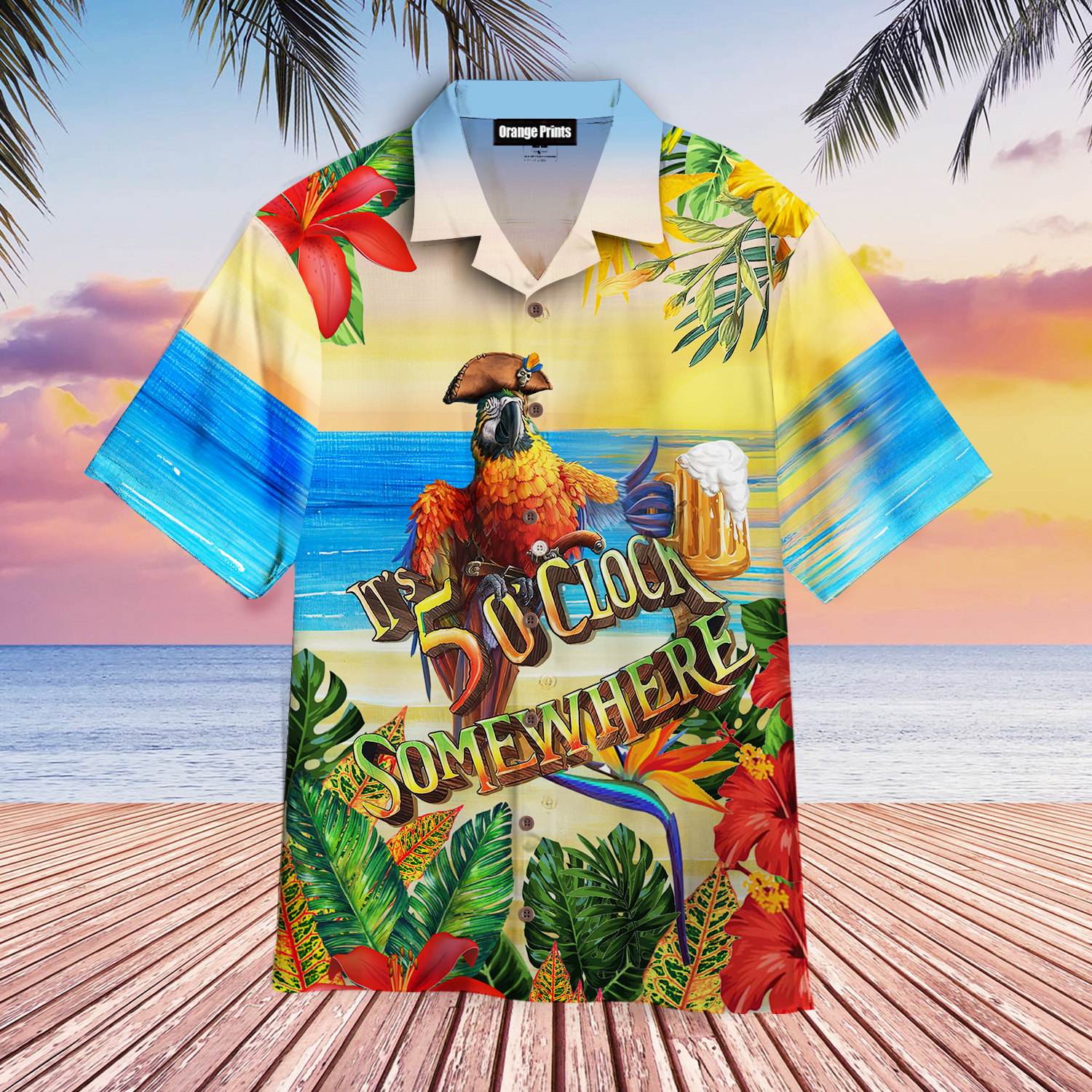 Pirate Parrot Always 5 Somewhere Hawaii Shirt For Men Women Ha75873