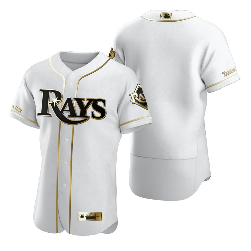 Tampa Bay Rays MLB Golden Brandedition White Jersey Gift For Rays Fans