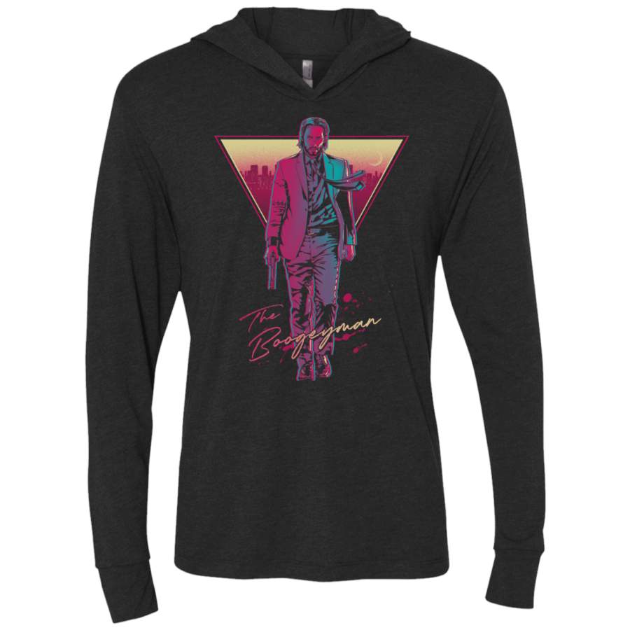 The Boogeyman Triblend Long Sleeve Hoodie Tee