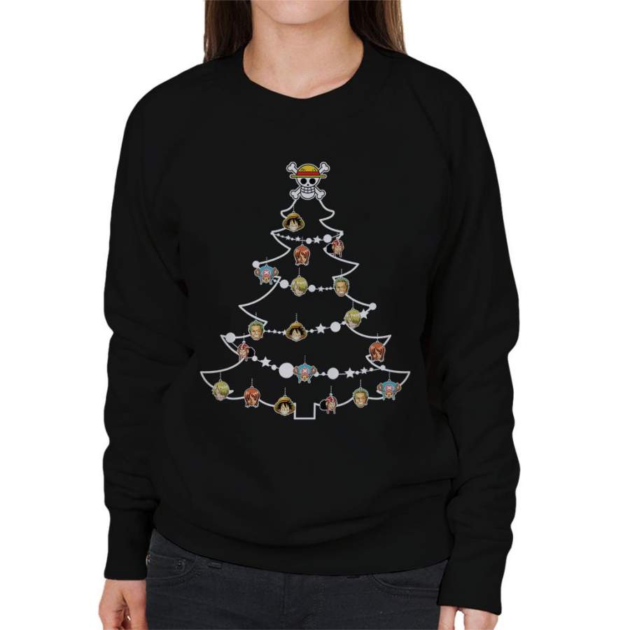 One Piece Christmas Tree Baubles Women’s Sweatshirt