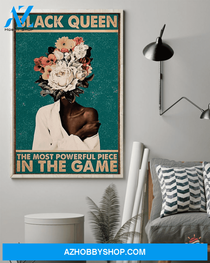 Black Pride Black Queen The Most Powerful Piece Canvas Ch Afro Proud Hippie Poster Canvas