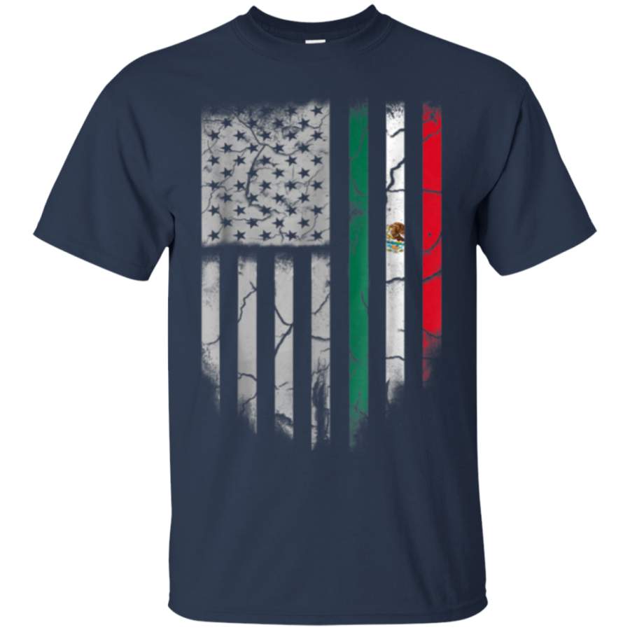 AGR American Raised Mexican Roots Mexican Flag Gift T-Shirt