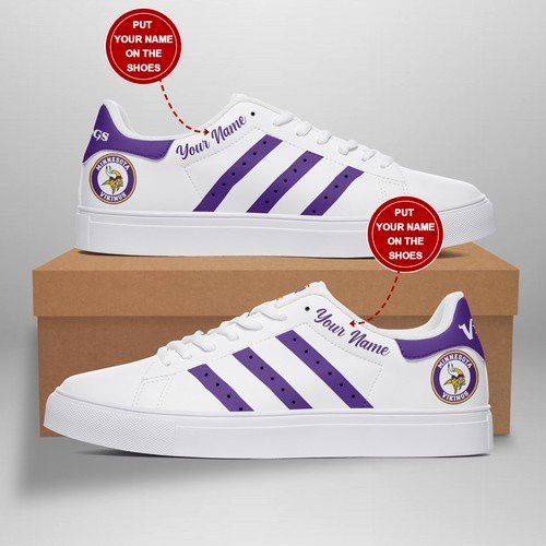 Minnesota Vikings Football Personalized Custom Sneakers Gift For Fan