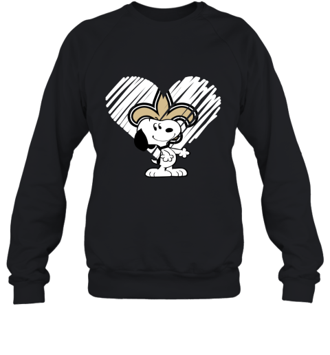 I Love Snoopy New Orleans Saints In My Heart 2D Sweatshirt