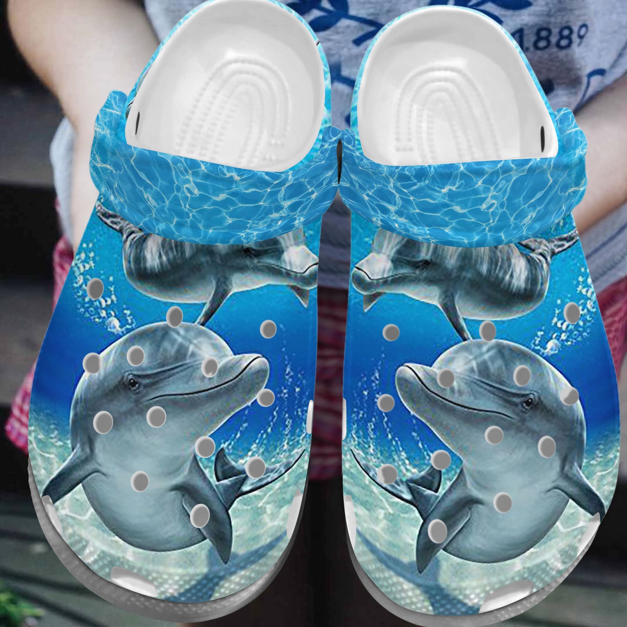 Dolphin 3D Crocsky Clog Crocs Crocband Clog EVG4022