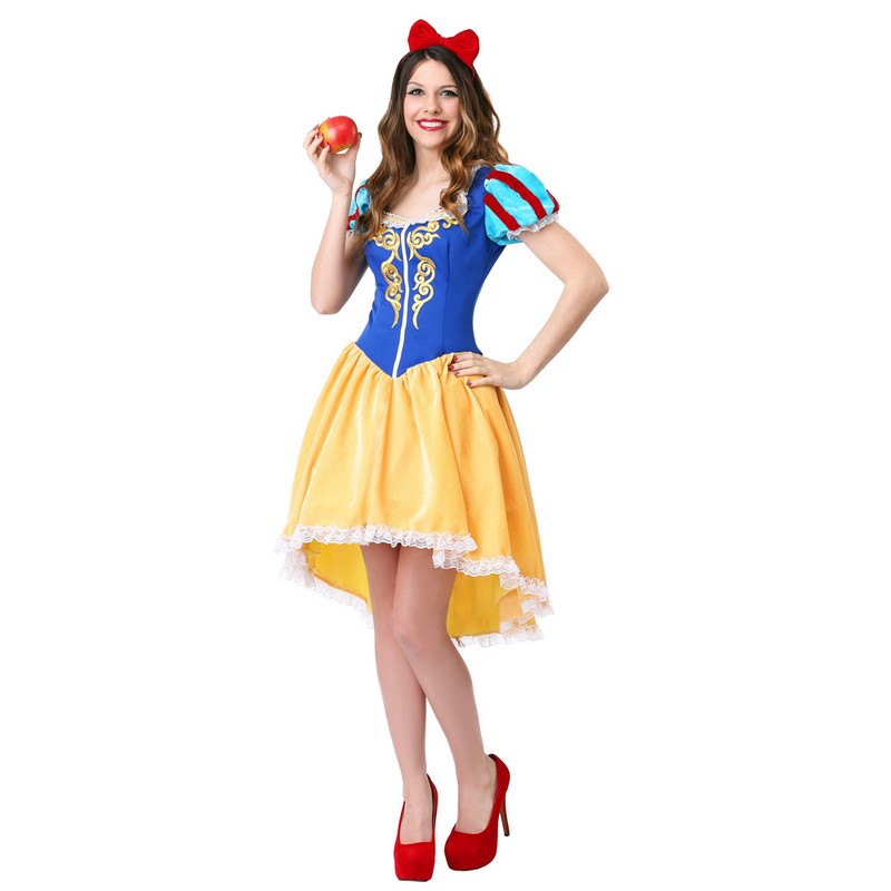 Snow White Dress Costumes Snow Queen Costume Princess Cosplay Made Women Holiday Party Clothing Costumes For Adults alx