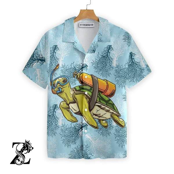 Unique Scuba Diving Hawaiian Shirts