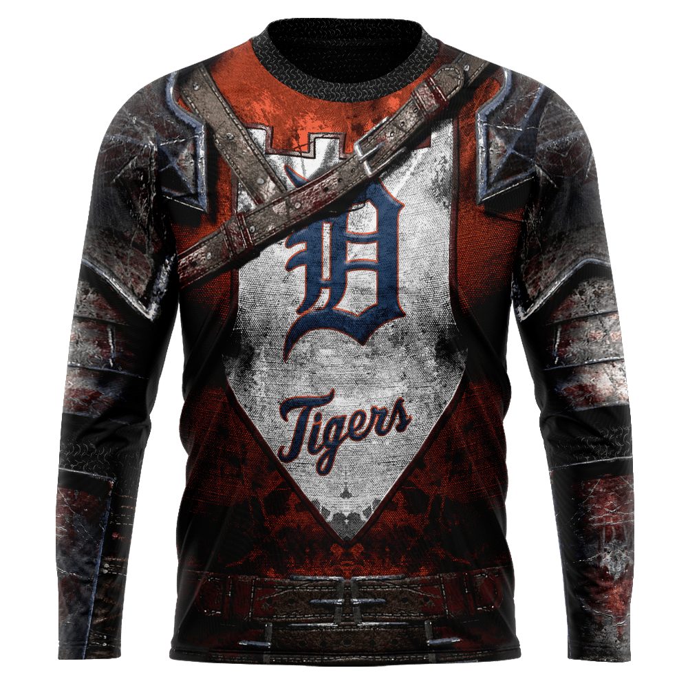 Detroit Tigers Custom Name Number Warriors Gift For Fan 3D Full Printing Sweatshirt