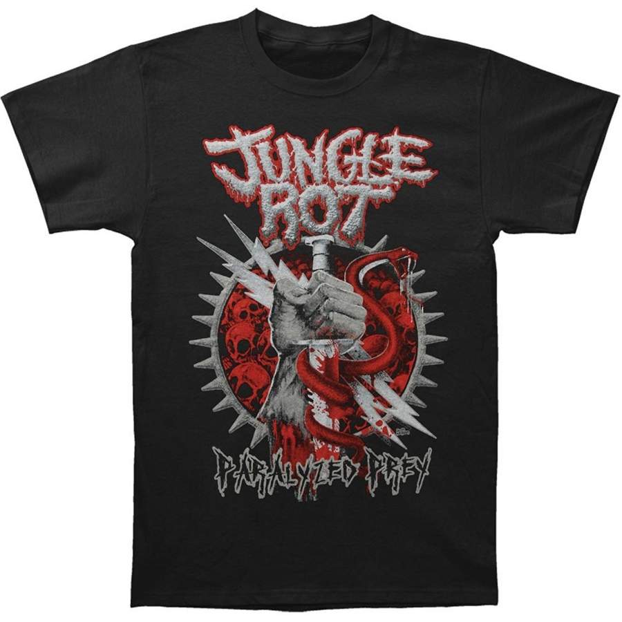 Men’s Fashion T-Shirt Jungle Rot Men’s Paralyzed Prey T-shirt Men Cotton T Shirt Men Summer Shirts