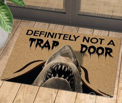 Shark 3D Printed Front Doormat Indoor Outdoor Rectangular Floor Mat For Bathroom Bedroom Kitchen Living Room-Not A