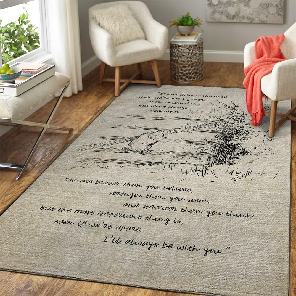 Winnie The Pooh Area Rug Living Room Rug Home Us Gift Decor