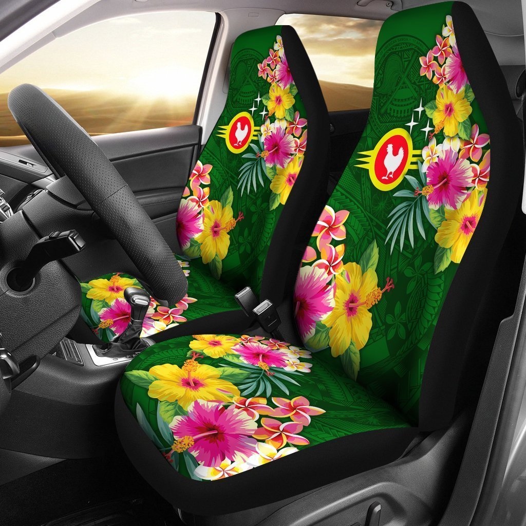 American Samoa Car Seat Covers Manu Atele Hibiscus Flag - Hibiscus Print Car Seat Covers