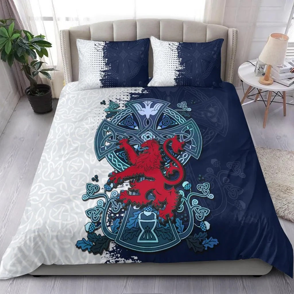 Tmarc Tee Scotland Celtic Knot Cross Tattoo The Lion Rampant Bedding Set