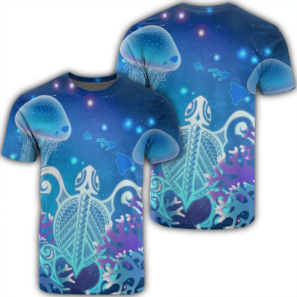 Hawaiian Turtle Jellyfish Coral Galaxy Ah Ha8158