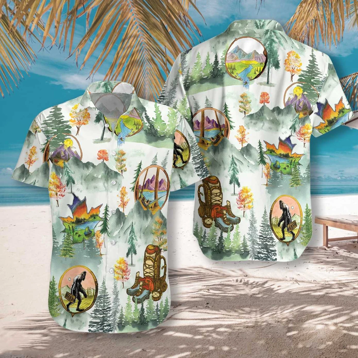 Camping And Hiking Trekking Hawaii Shirt Unisex Adult Ha15411