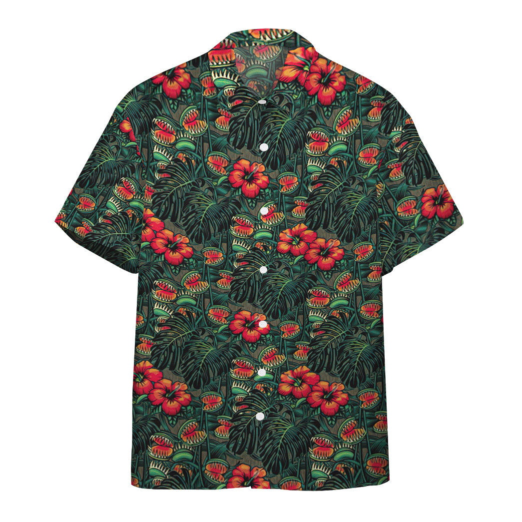 Gearhumans Man Eating Flower Tropical Vibe Custom Hawaiian Shirt Ha37389