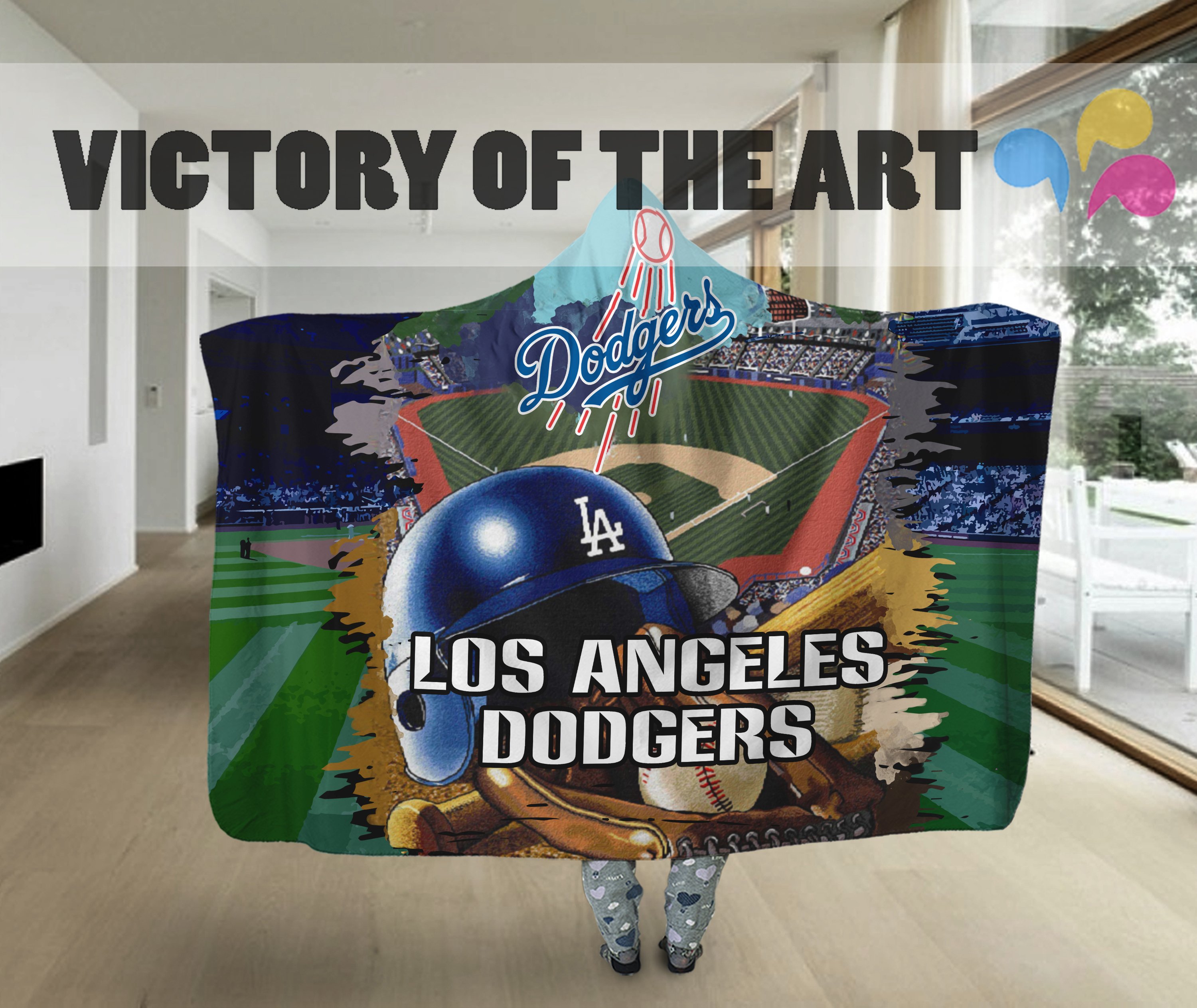 Special Edition Los Angeles Dodgers Home Field Advantage Hooded Blanket