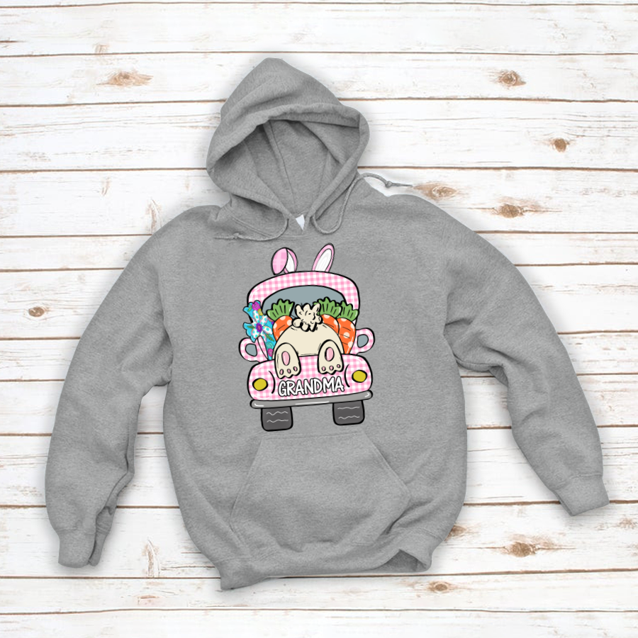 Personalized Grandma Bunny Easter Day Hoodie