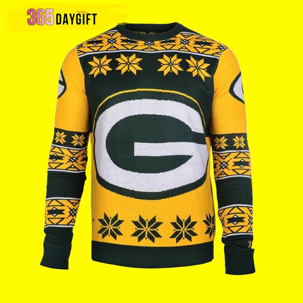 Logo Green Bay Packers Gift For Fan Ugly Wool Sweater Christmas