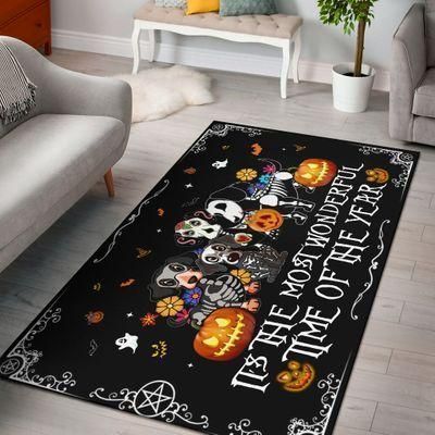 Dachshund Halloween Rug