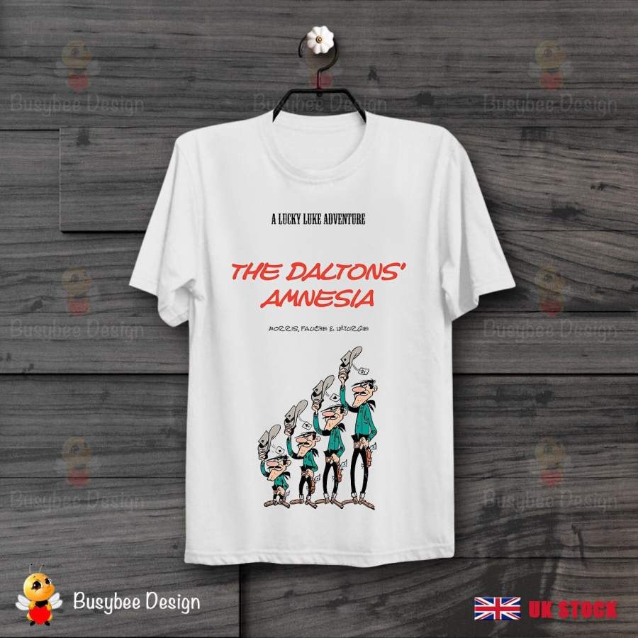 Mens the Daltons Amnesia Cartoon Vintage Movie Cool Funny Poster T Shirt