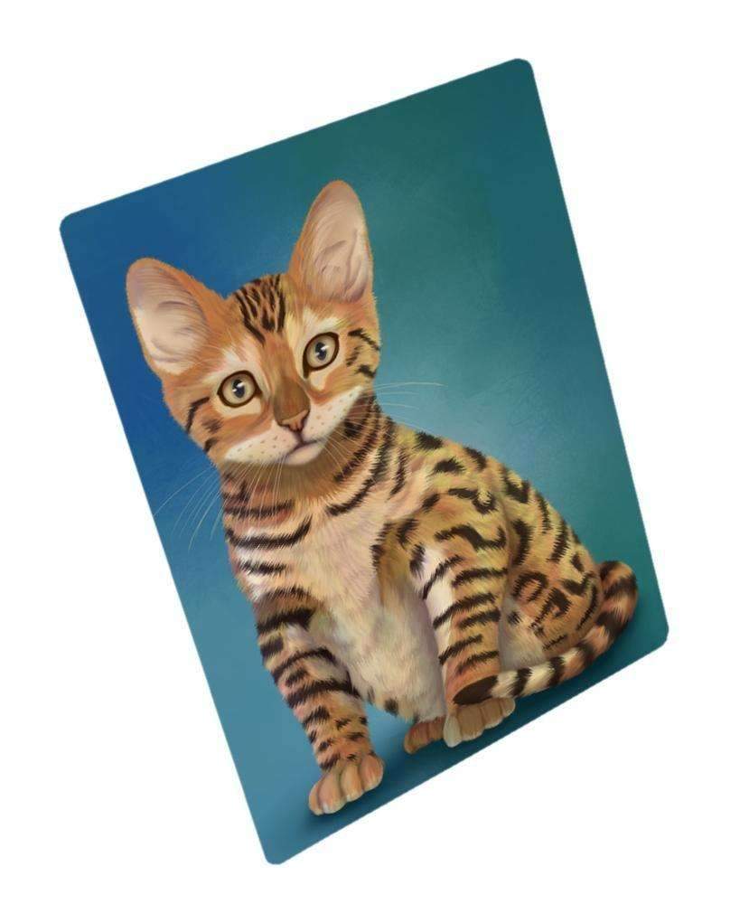 Chinese Li Hua Kitten Cat Art Portrait Print Woven Throw Sherpa Plush Fleece Blanket