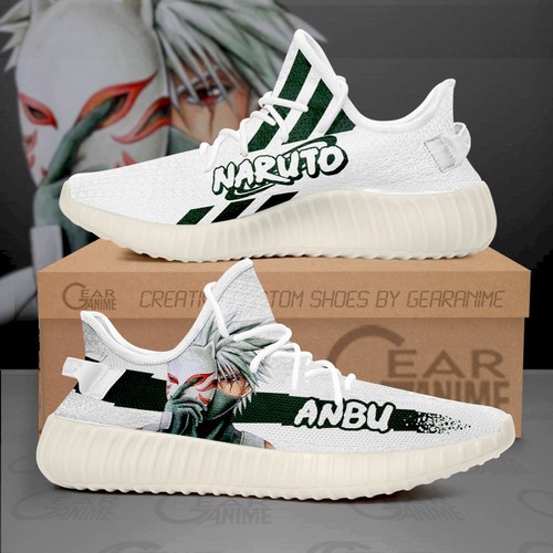 Best Kakashi Anbu Yeezy Shoes Naruto Custom Anime Shoes For Sale