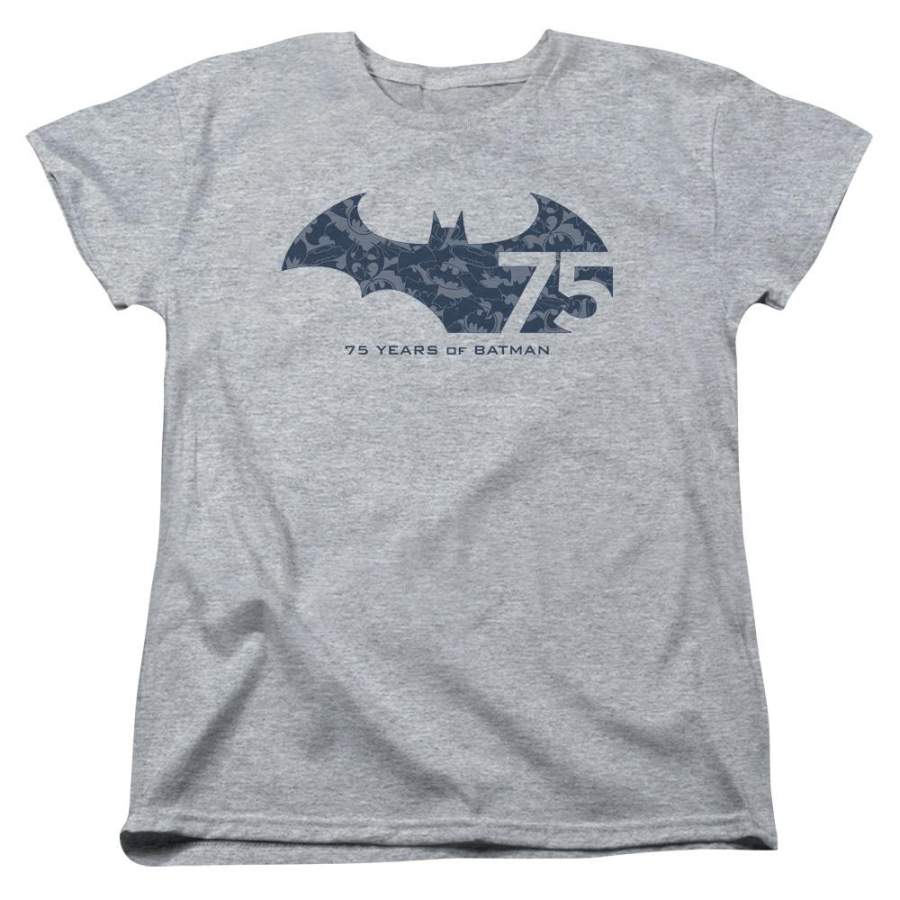 Batman 75 Year Collage Women’s 18/1 Cotton Short-Sleeve T-Shirt