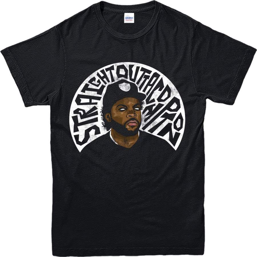 Ice Cube T-Shirt Straight Out Compton Spoof T-Shirt Inspired Design Men ...
