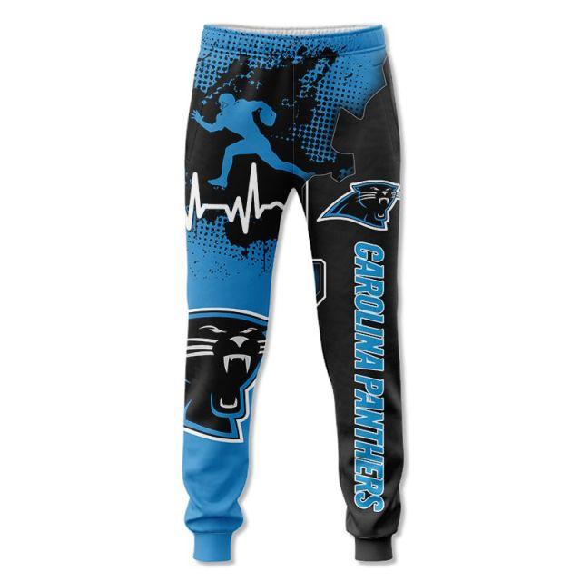 Carolina Panthers Beating Curve 3D Sweatpants