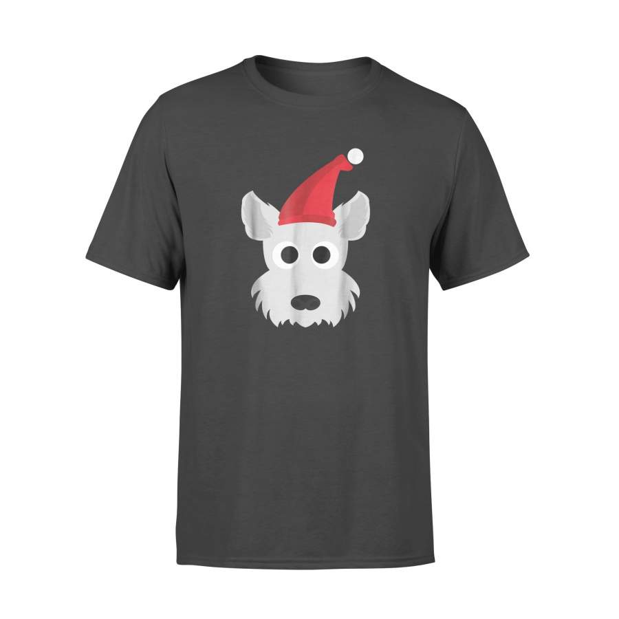 Westie Ugly Christmas Gifts Dog Lover  Xmas Cute Weimaraner Lover Santa Hat Dog Christmas T-Shirt